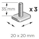 Thule rattahoidja tarvik T-soone adapter 24 x 30 OE | HL Autoosad