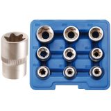 BGS E-Torx padrunite komplekt 1/2" E10–E24, 9 osa | HL Autoosad