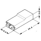 GHW pistik 1 klemm, 6,3 mm, sisem. | HL Autoosad
