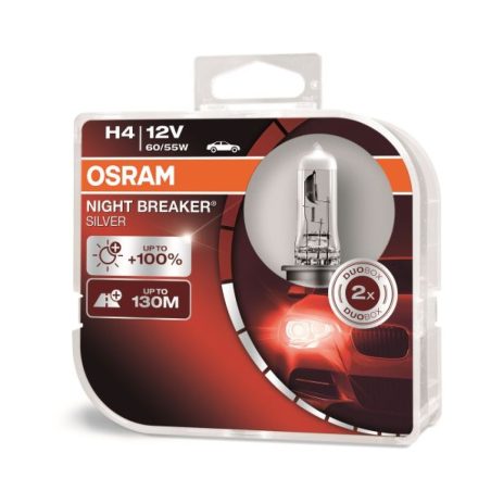 Osram esitule pirn 12 V H4 Night Breaker Silver, 2 tk | HL Autoosad