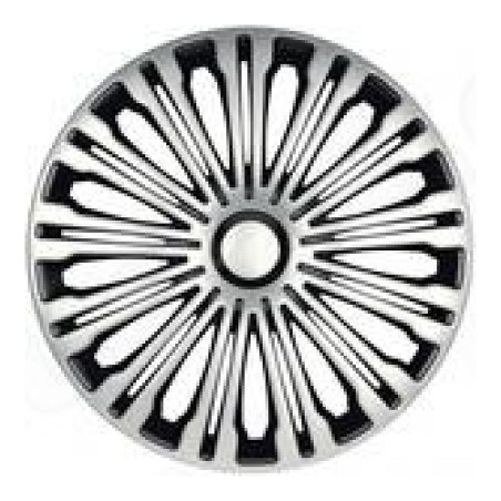 King Volante Silver & Black 14" ilukilbid, 4 tk | HL Autoosad