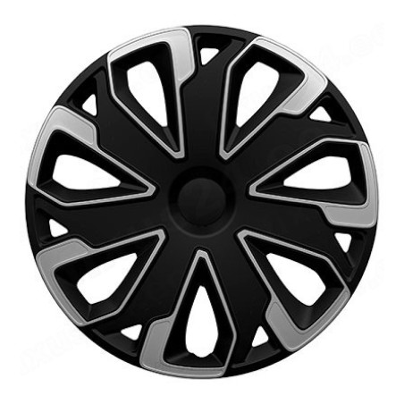 King Ultimo 15" ilukilbid, must/hõbedane, 4 tk | HL Autoosad