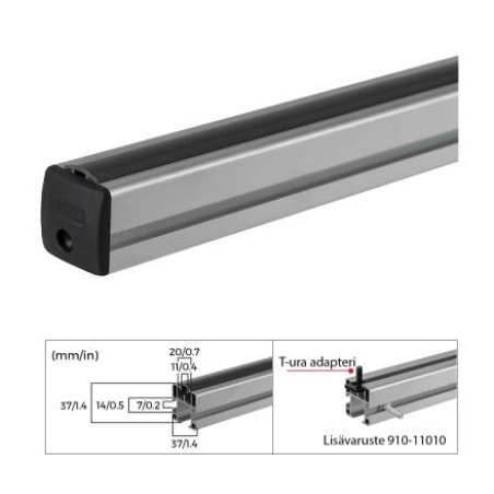Menabo katuseraami tala Alu Pro L 134 cm, 1 tk | HL Autoosad