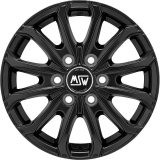 MSW 6.5x16 6/130 ET62 Matt Black