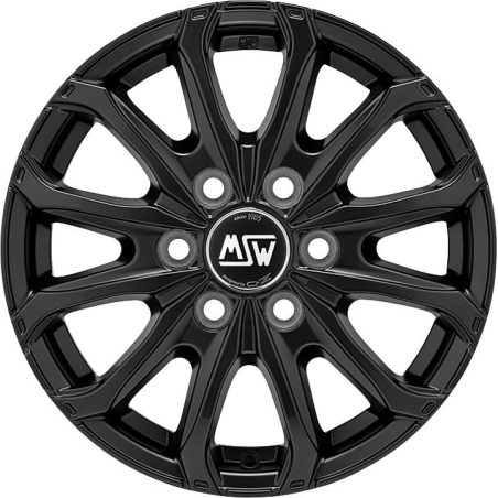 MSW 6.5x16 6/125 ET68 Matt Black