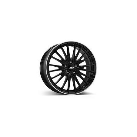 AEZ 8x19 5/112 ET38 Black/polished lip