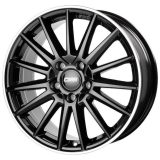 CMS 8x18 5/108 ET48 Diamond Rim Black Gloss