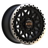 Fondmetal 8.5x17 6/130 ET40 Matt Black Machined Lip