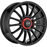 OZ Racing 8x18 5/112 ET35 Gloss Black + Red Lettering