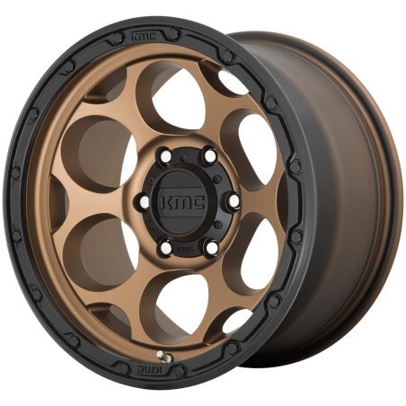 KMC 8.5x18 6/139.7 Matte Bronze With Black Lip