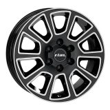 Rial 7x17 6/130 ET50 diamond-black frontpolished