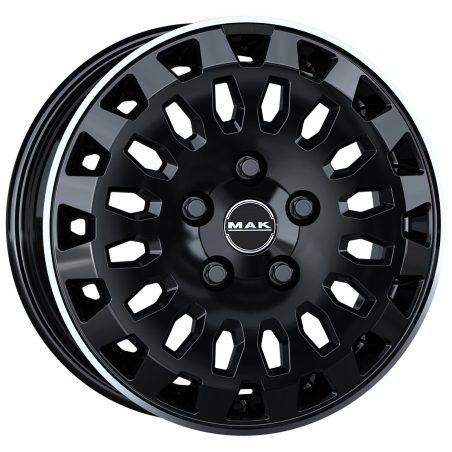 MAK 7x17 6/120 ET50 Gloss Black Mirror Ring