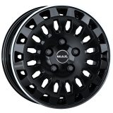 MAK 7x17 6/120 ET50 Gloss Black Mirror Ring