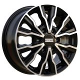 Fondmetal 7x17 6/120 ET48 Glossy Black Machined