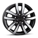 Borbet 6x16 5/118 ET68 black polished matt