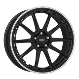 Dotz 8.5x20 5/120 ET32 Black matt/polished lip