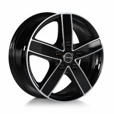 Avus 7x17 5/130 ET62 Black Polished