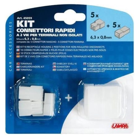 Juhtmeotsikud avatud 2 positsiooniga 5 + 5 tk | HL Autoosad