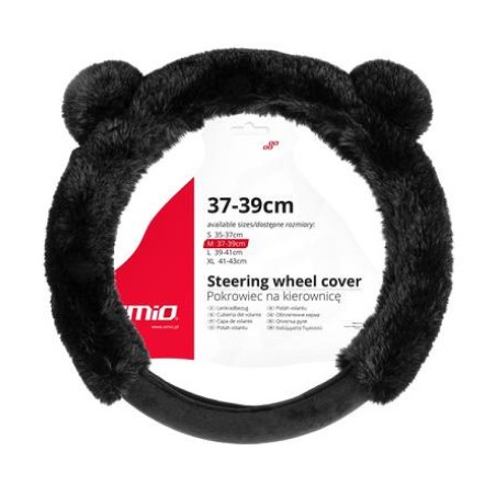AMiO karvane roolikate kõrvadega, must, 37–39 cm | HL Autoosad