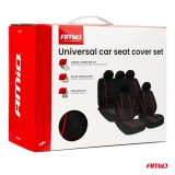 Amio universaalsed autoistmekatted 9-osaline, must/punane