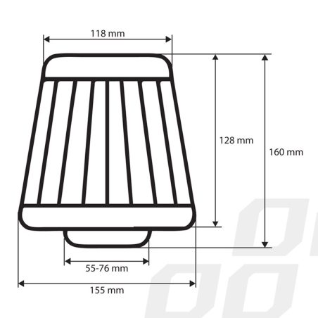 AMiO koonusfilter AF_Black toode 02546