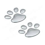 Lampa kroomitud dekoratiivkleebis Bear Paw | HL Autoosad