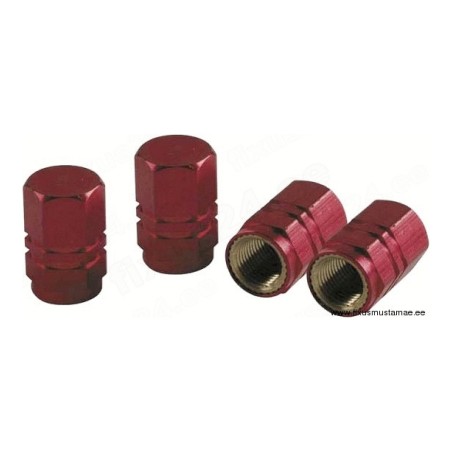 Lampa ventiilikorgid, punased, 4 tk | HL Autoosad